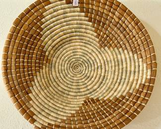 Banana Bark Woven Wall Basket