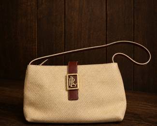 Vintage Ralph Lauren woven handbag