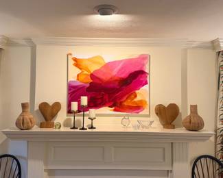 Artist Logan Olivia abstract art - handmade artisan decor