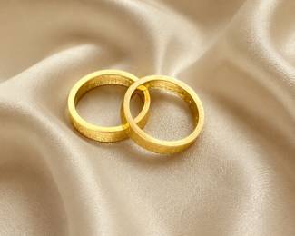 14K yellow gold bands - we have 2!