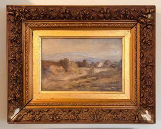 OLD oil on canvas - signed