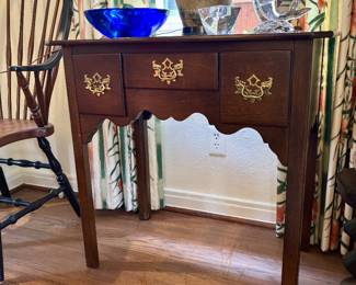 Vintage Cherry Chippendale Style Lowboy
