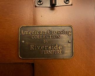 American Crossing Collection by Riverside Furniture Entertainment Cabinet/Hutch/Coffee Bar