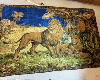 Vintage Lion Tapestry