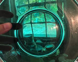 Vereco Emerald Green Glass Dinner Plates second image