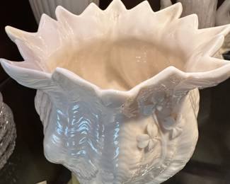 Belleek Shamrock Planter