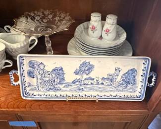 Coimbra Hand Painted Rectangular Platter