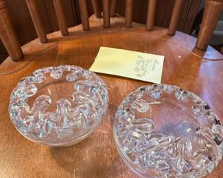 Murano Brain Glass Ashtrays Set of
