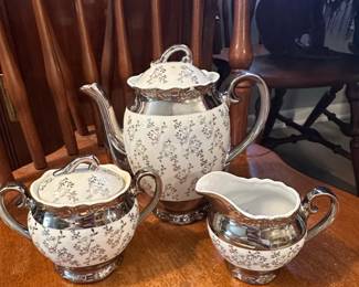 Sterling China Tea Set