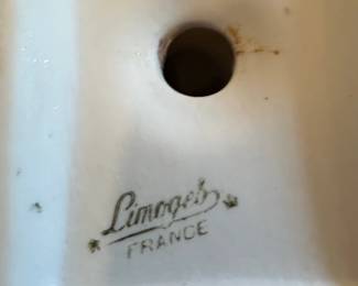 Limoges Footed Bowl with Gold Gilt third image
