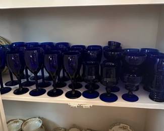 Libbey Gibraltar Cobalt Blue Glassware Set