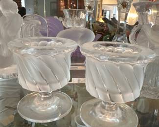 Lalique Nogent Frosted Crystal Vase third image