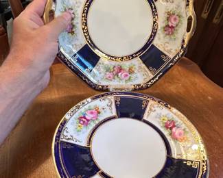 Noritake Hand Painted Floral Dinner Plates
