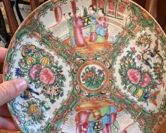Qing Dynasty Rose Medallion Plate