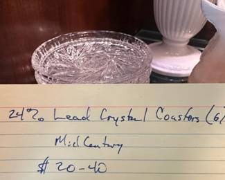  Lead Crystal Coasters second image