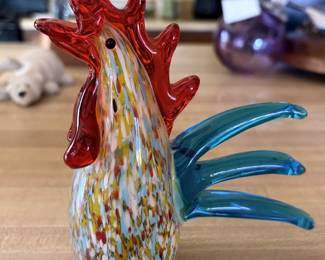 ROOSTER ART GLASS