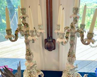 Sitzendorf candelabra