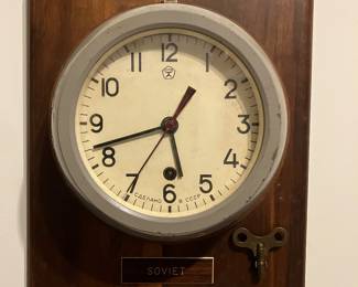 CCCP cold war era USSR navy ships clock