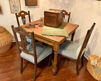 English oak pub table