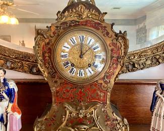 French Boulle clock 12.5” x 26”