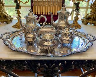 Gorham “Strasbourg” sterling tea service