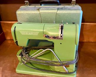 Supermatic Elna sewing machine with case