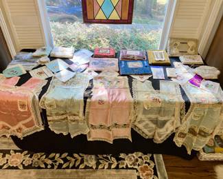 Collection of WWI commemorative embroiderey