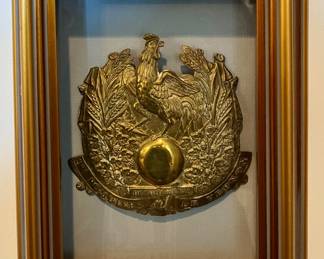 French firefighter helmet plate