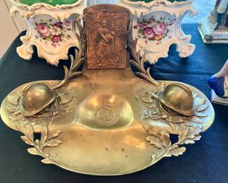 Rene Taupin D’Auge fire fighter inkwell