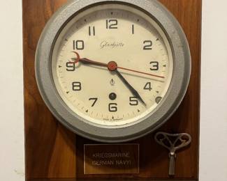 Glashutte German naval ships clock