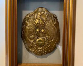 French firefighter helmet plate