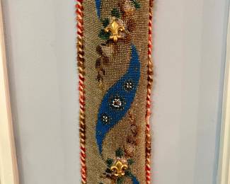 Beaded bell pull
