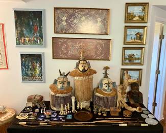 Congolese beaded masks