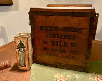 Walker Gordon milk bottle crate