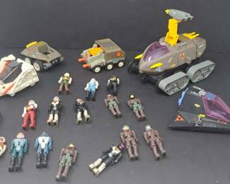 Vintage 1980s Coleco Starcom Vehicle  Figure Lot Shadow Parasite Space Toys