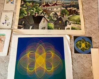 Lot Of Assorted Vintage Prints And Sketches
