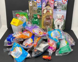 Assorted Vintage McDonalds Happy Meal Toys Ty Beanie Babies