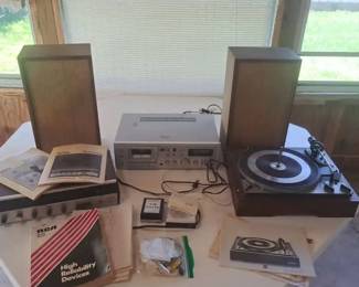 Collection Of Vintage Stereo Equipment