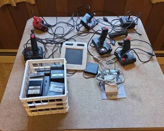 Vintage Joysticks, Peripherals And Software Collection