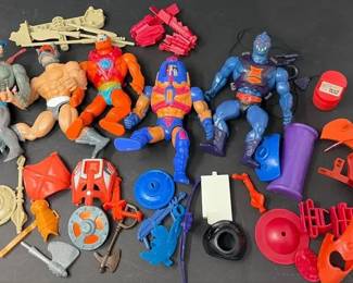 1980s HeMan Masters of the Universe Action Figures  Accessories MOTU Toy Lot