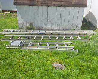 Lot Of 3 Aluminum Ladders
