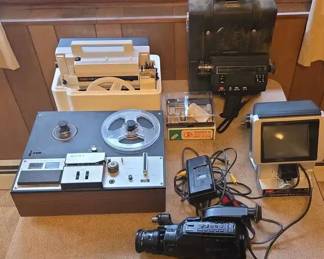 Collection Od Vintage Video and Audio Equipement
