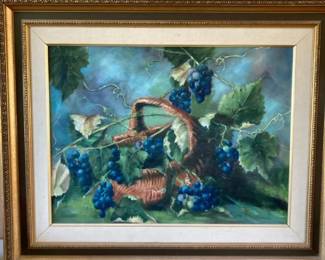 Framed Painting Signed Kaplan