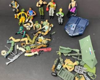 Assorted 1980s Vintage G.I. Joe And Other Figurines And Parts
