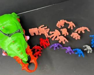 Vintage Plastic Mini Figurines  Creature Case Lot