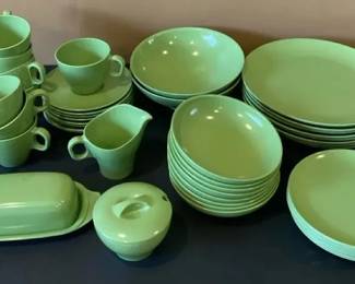 Boontonware Somerset Green Melmac Dinnerware