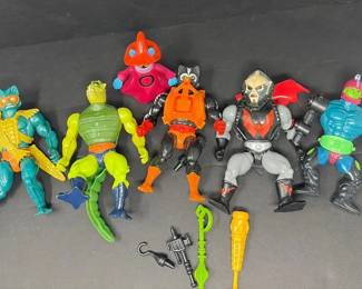 1980s HeMan Masters of the Universe Figure Lot Trap Jaw Hordak Leech MOTU Toys