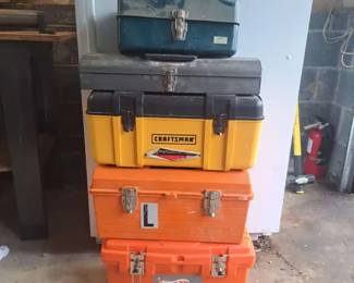 Mystery Lot Of Filled Toolboxes