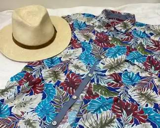 Tommy Bahama Shirt and Hat