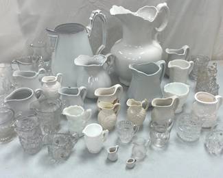 Intricate Pitchers McCoy, Belleek And More